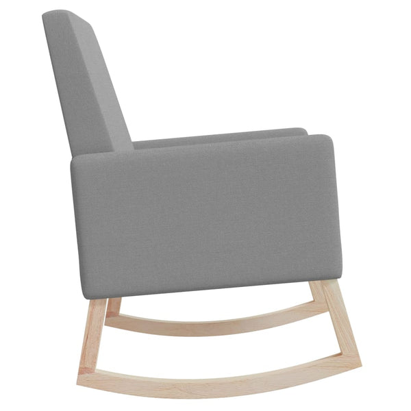 Vidaxl Rocking Chair Light Grey Fabric Chairs