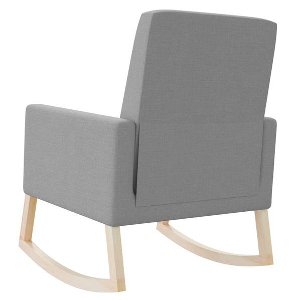 Vidaxl Rocking Chair Light Grey Fabric Chairs