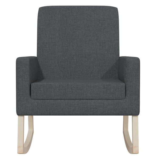 Rocking Chair Dark Grey Fabric Chairs