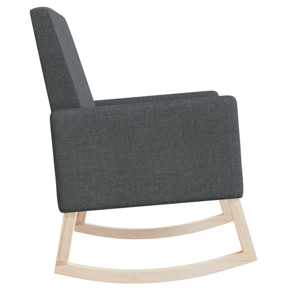 Rocking Chair Dark Grey Fabric Chairs