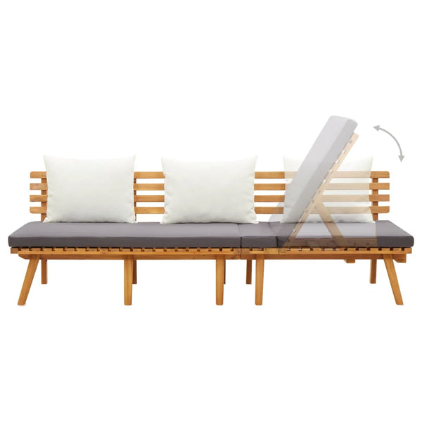 Garden Day Bed 200X65 Cm Solid Wood Acacia Loungers