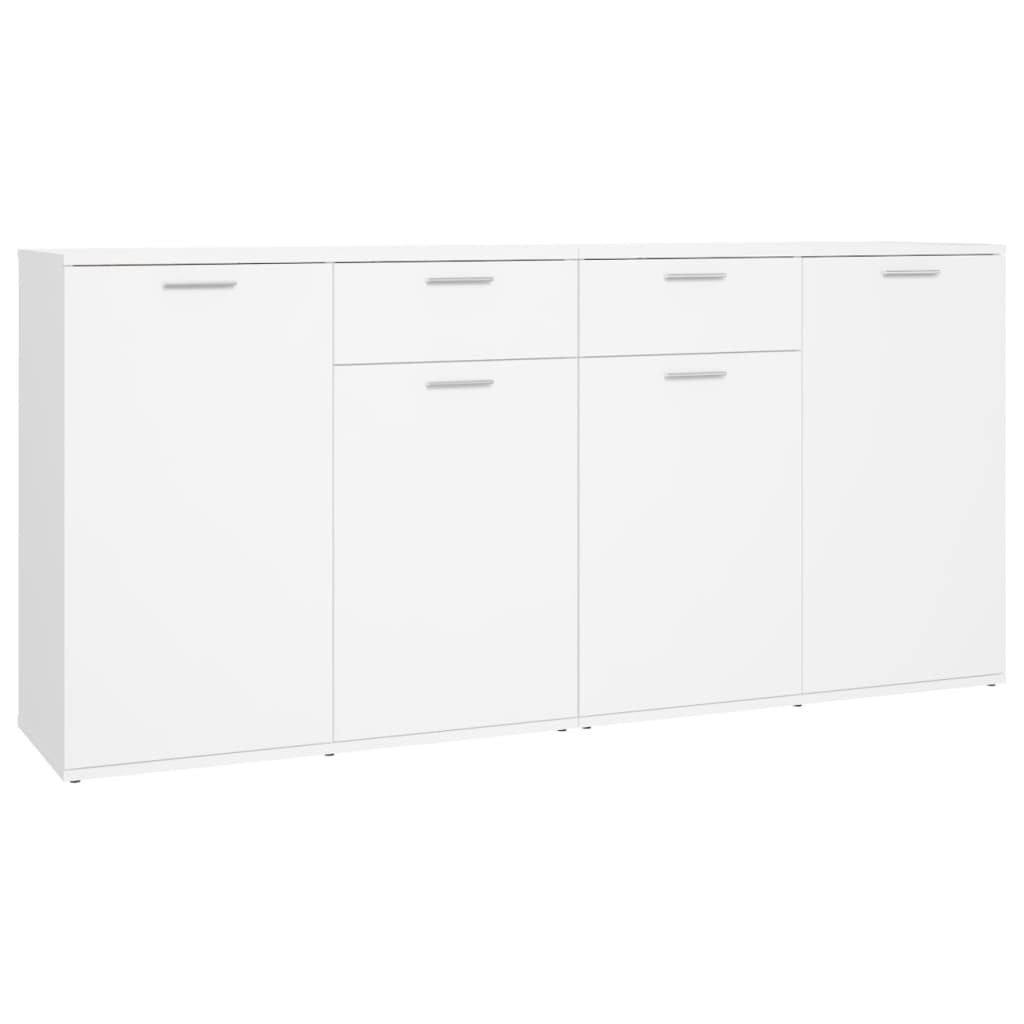 Sideboard White 160X36x75 Cm Engineered Wood Sideboards & Buffets