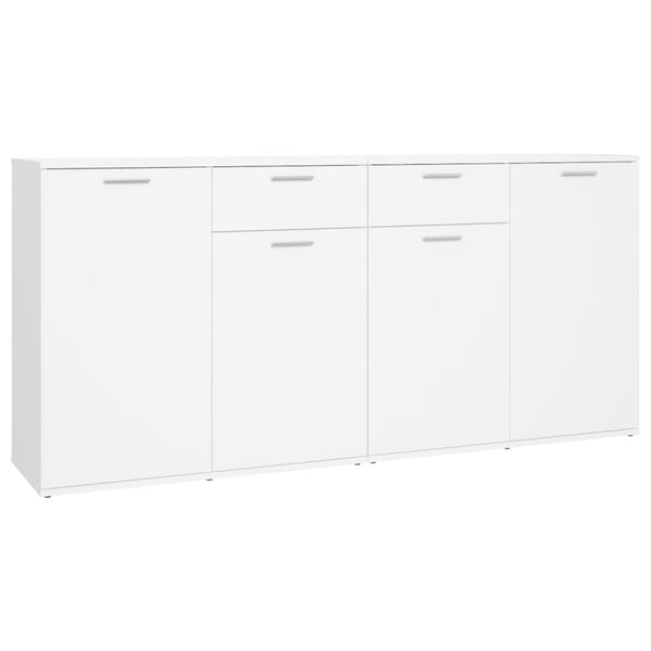 Sideboard White 160X36x75 Cm Engineered Wood Sideboards & Buffets