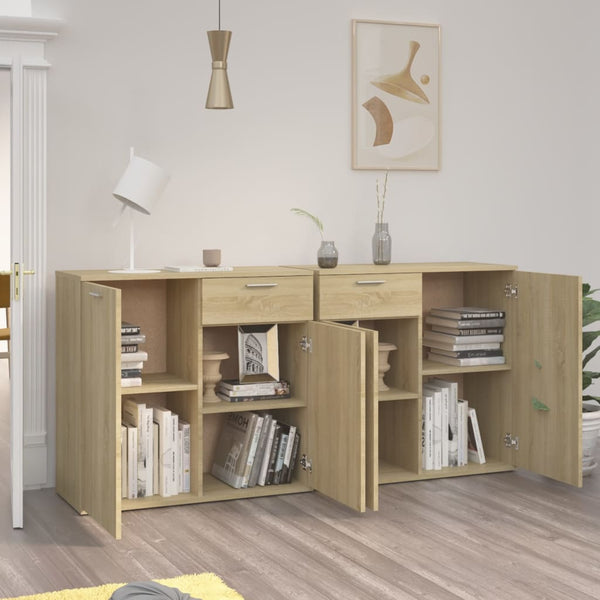 Sideboard Sonoma Oak 160X36x75 Cm Engineered Wood Sideboards & Buffets