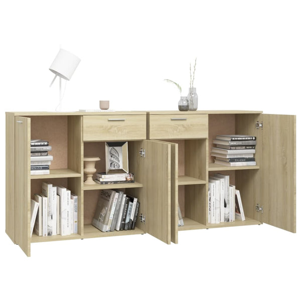 Sideboard Sonoma Oak 160X36x75 Cm Engineered Wood Sideboards & Buffets