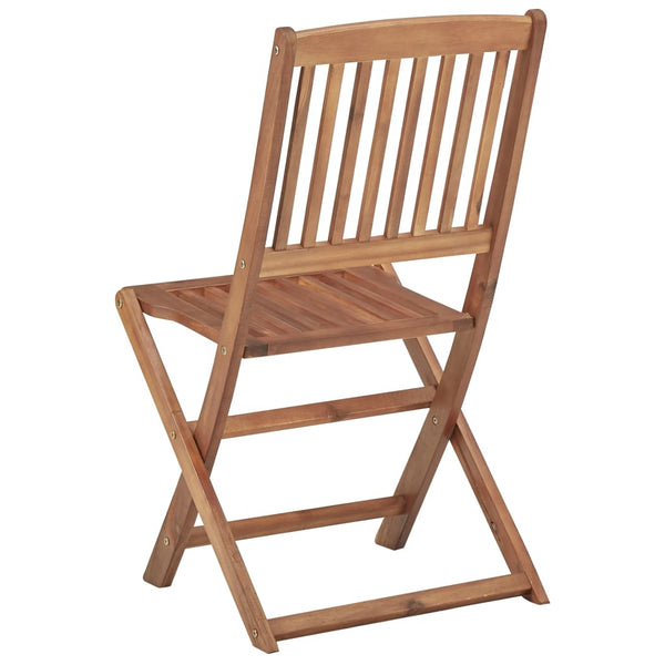 Vidaxl Folding Outdoor Chairs 6 Pcs Solid Acacia Wood Patio Chairs