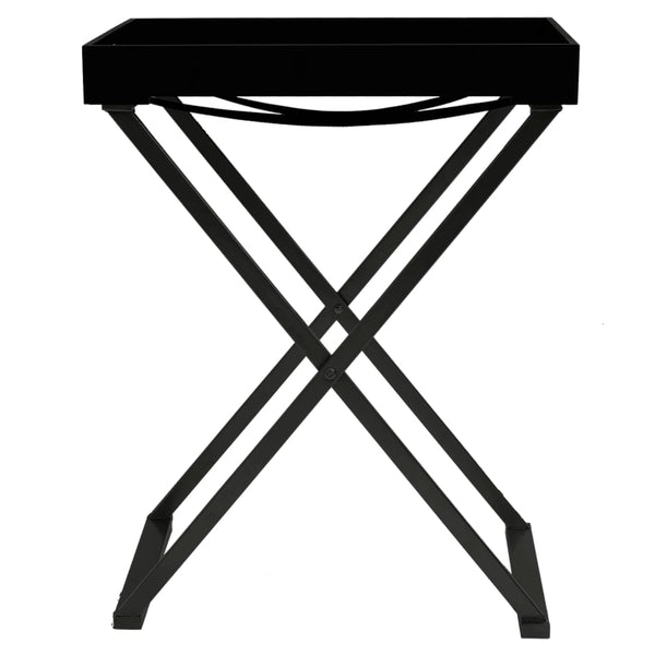 Folding Table Black 48X34x61 Cm Mdf
