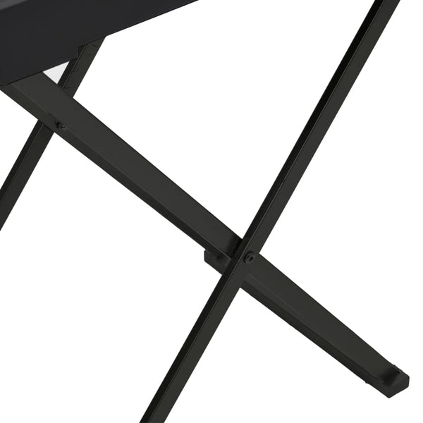 Folding Table Black 48X34x61 Cm Mdf