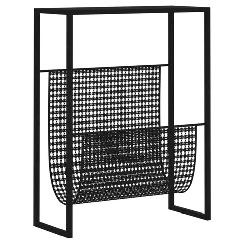 Magazine Rack Black 35X15x45 Cm Steel Magazine Racks