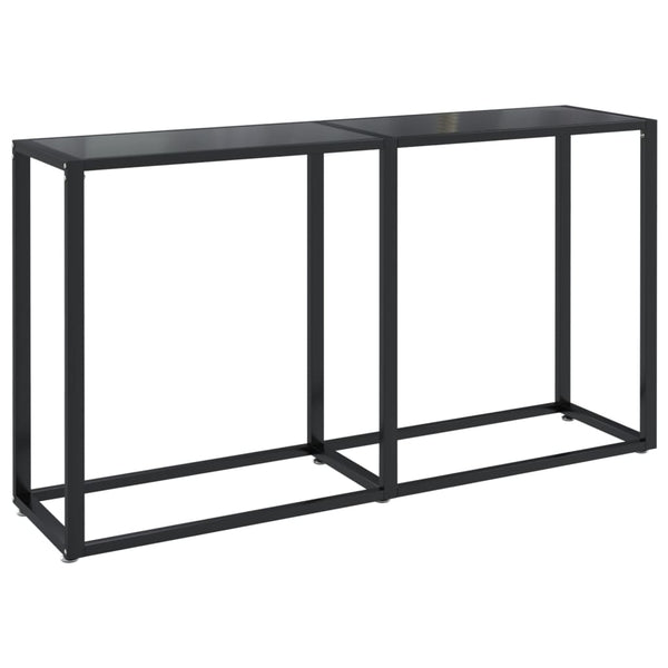 Console Table Black 140X35x75.5Cm Tempered Glass Tables