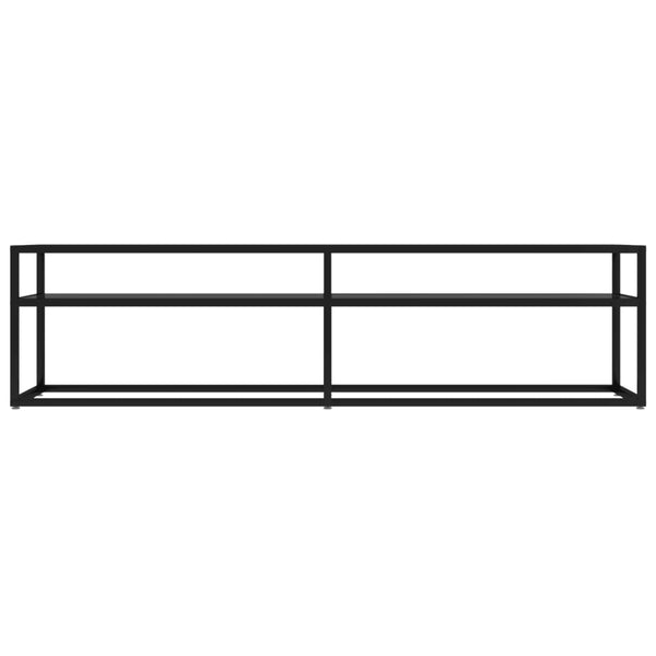 Tv Cabinet Black 160X40x40.5 Cm Tempered Glass Tv Stands & Entertainment Units