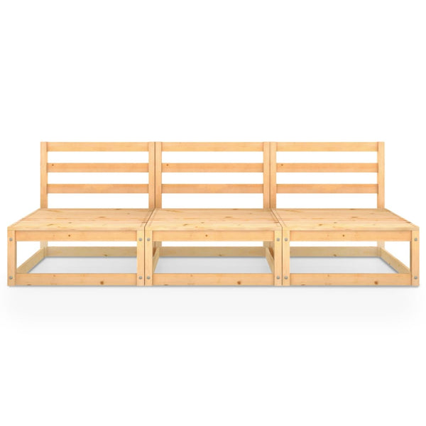 Garden 3 Seater Sofa Solid Wood Pine Patio Furniture Sets