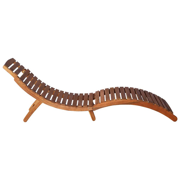 Vidaxl Sun 2 Pcs With Table And Cushions Solid Wood Acacia Loungers