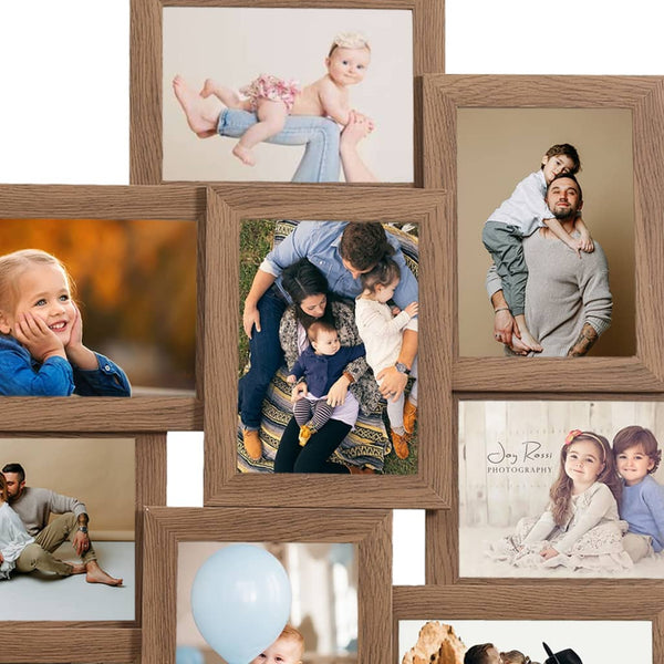Collage Photo Frame For Picture 10 Pcs 13X18 Cm Light Brown Mdf Photo Frames