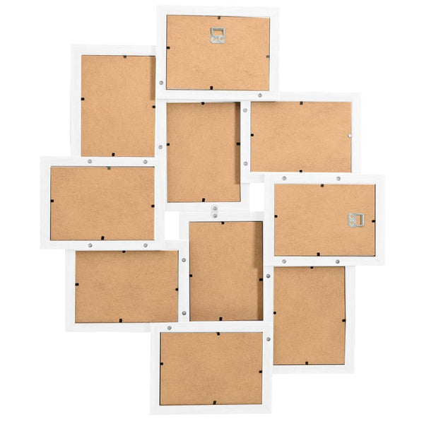 Collage Photo Frame For Picture 10 Pcs 13X18 Cm White Mdf Photo Frames