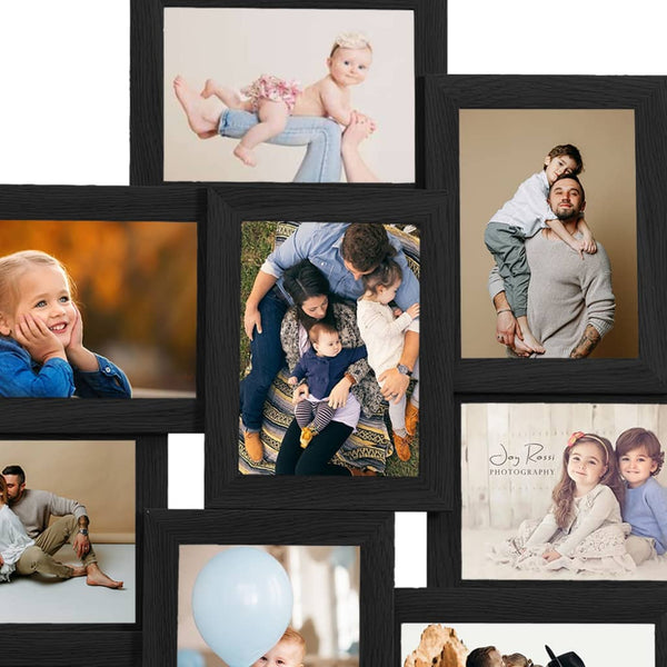 Vidaxl Collage Photo Frame For Picture 10 Pcs 10X15 Cm Black Mdf Photo Frames
