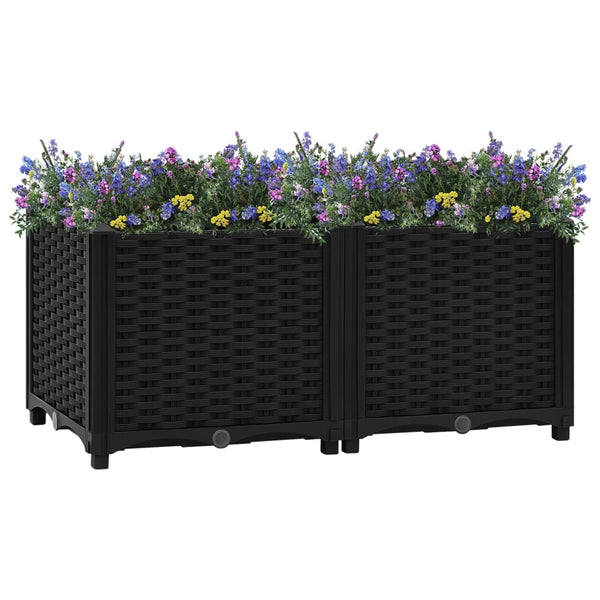 Vidaxl Raised Bed 80X40x38 Cm Polypropylene Raised Garden Beds
