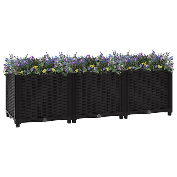 Vidaxl Raised Bed 120X40x38 Cm Polypropylene Raised Garden Beds
