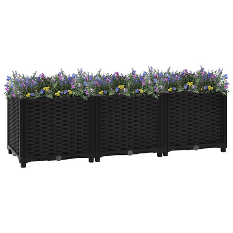 Vidaxl Raised Bed 120X40x38 Cm Polypropylene Raised Garden Beds