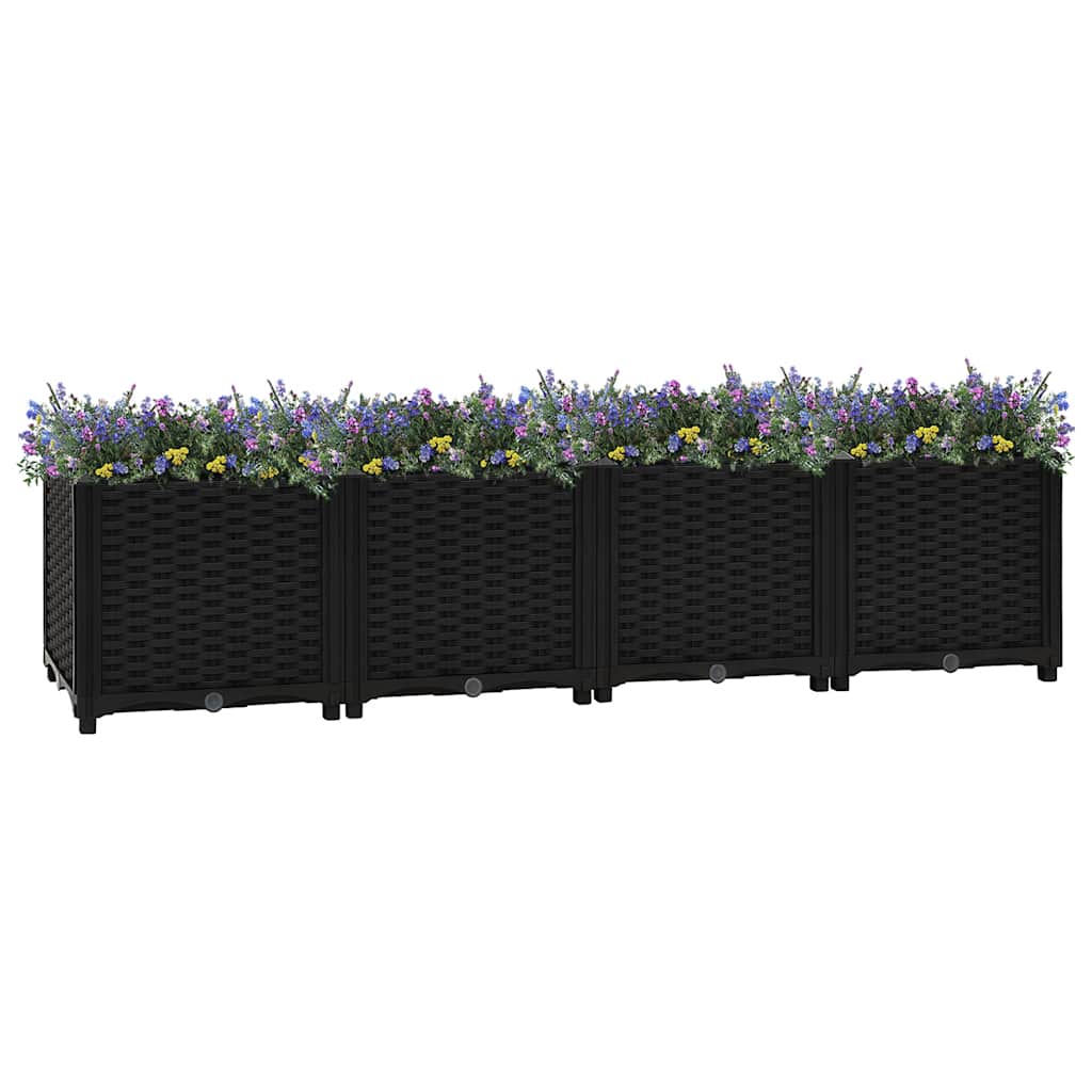 Vidaxl Raised Bed 160X40x38 Cm Polypropylene Raised Garden Beds