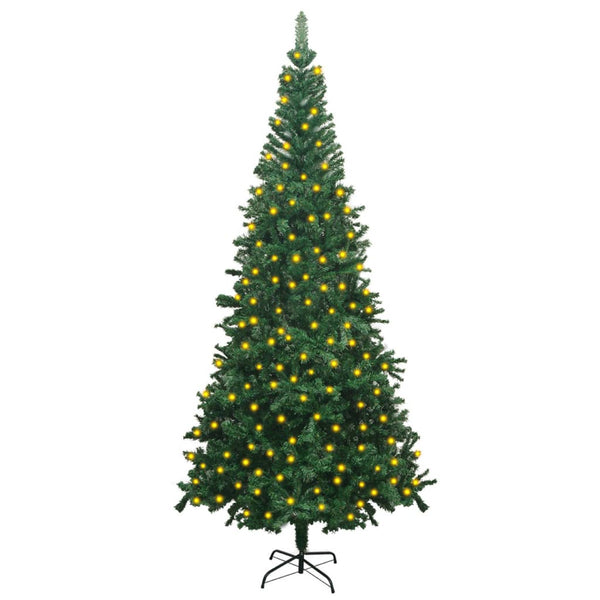 Artificial Christmas Tree With Leds 240 Cm Green Seasonal Decorations