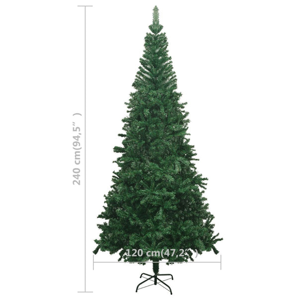 Artificial Christmas Tree With Leds 240 Cm Green Seasonal Decorations