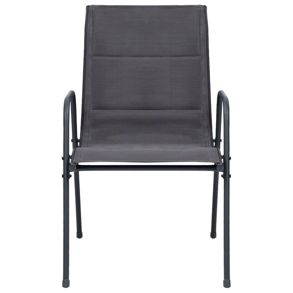 3 Piece Outdoor Dining Set Steel Anthracite Outdoor Dining Sets