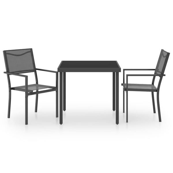 3 Piece Outdoor Dining Set Steel Outdoor Dining Sets