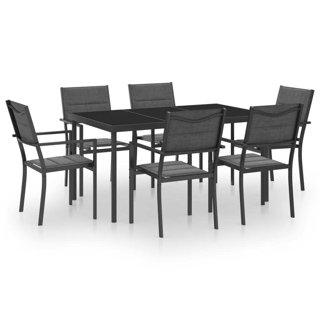 7 Piece Outdoor Dining Set Steel Outdoor Dining Sets
