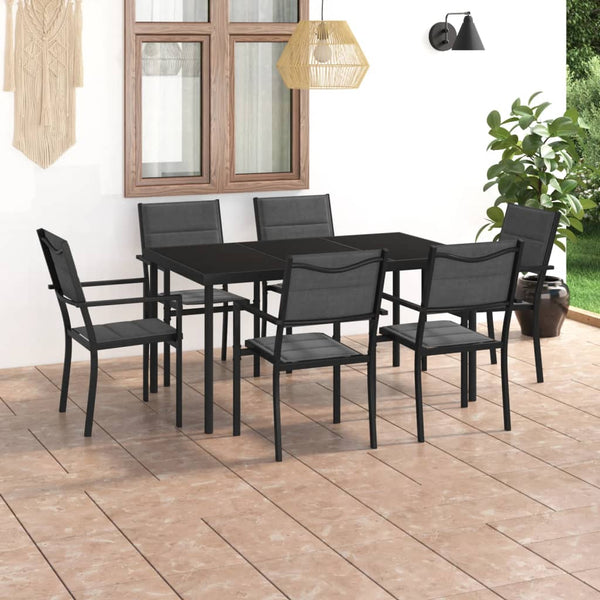 7 Piece Outdoor Dining Set Steel Outdoor Dining Sets