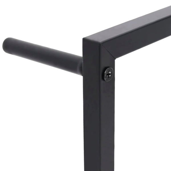 Towel Rack Black 45X10x115 Cm Steel Towel Racks