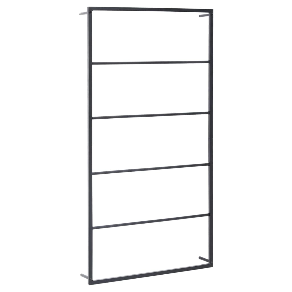 Towel Rack Black 60X10x116 Cm Steel Towel Racks