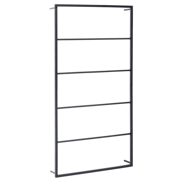 Towel Rack Black 60X10x116 Cm Steel Towel Racks