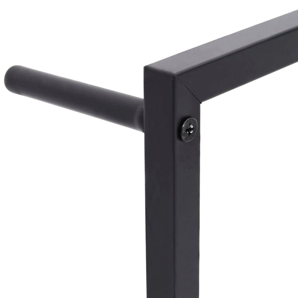 Towel Rack Black 60X10x116 Cm Steel Towel Racks