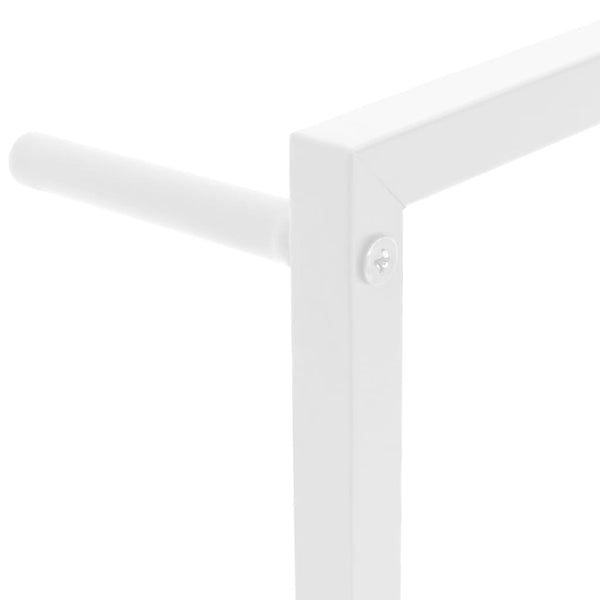 Towel Rack White 60X10x116 Cm Steel Towel Racks