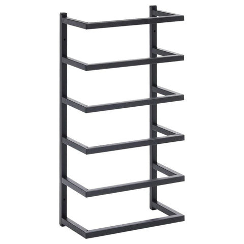 Towel Rack Black 24X12x48 Cm Steel Towel Racks