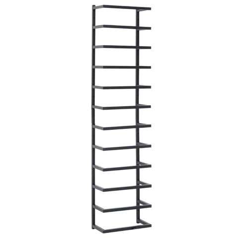 Towel Rack Black 24X12x96 Cm Steel Towel Racks