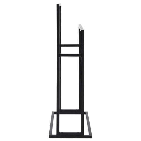 Vidaxl Freestanding Towel Rack Black 48X24x78.5 Cm Iron Towel Racks