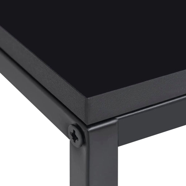 2 Pcs Black Steel Side Tables