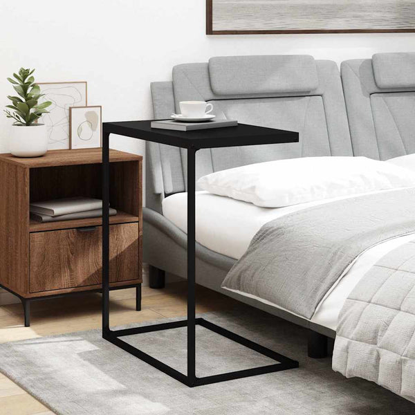 Vidaxl Side Table Black 55X35x66 Cm Engineered Wood Side Tables