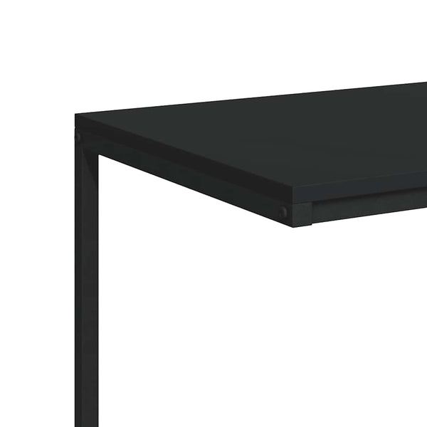 Vidaxl Side Table Black 55X35x66 Cm Engineered Wood Side Tables