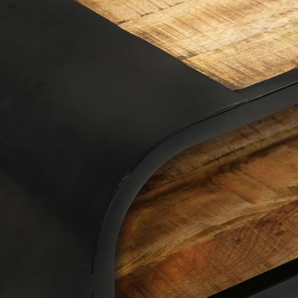 Tv Cabinet 90X30x48 Cm Rough Mango Wood Tv Stands & Entertainment Units