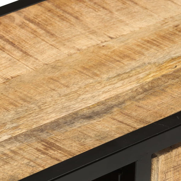 Tv Cabinet 90X30x48 Cm Rough Mango Wood Tv Stands & Entertainment Units