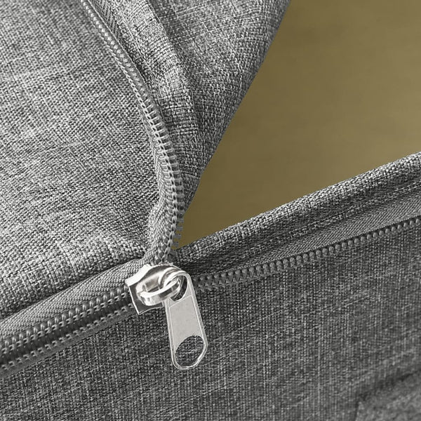 2 Pcs Fabric 43X34x23 Cm Grey Storage Boxes