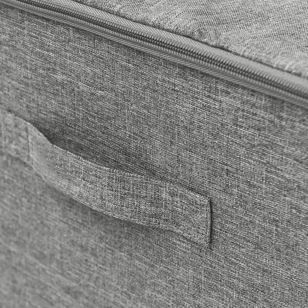 2 Pcs Fabric 43X34x23 Cm Grey Storage Boxes