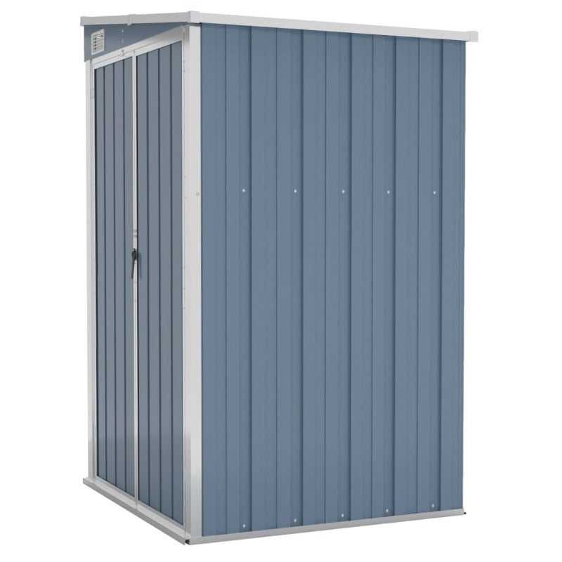 Sheds Summerhouses Carports Wall Mounted Garden Shed Grey 118X100x178 Cm Galvanised Steel