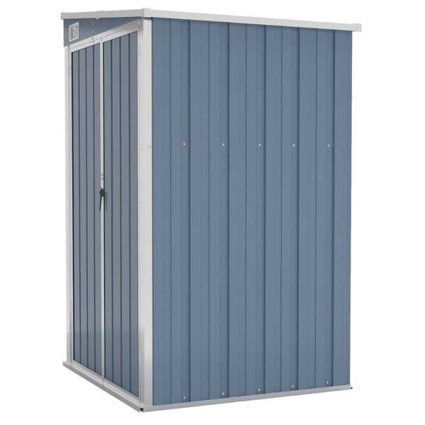 Sheds Summerhouses Carports Wall Mounted Garden Shed Grey 118X100x178 Cm Galvanised Steel