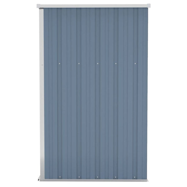 Sheds Summerhouses Carports Wall Mounted Garden Shed Grey 118X100x178 Cm Galvanised Steel