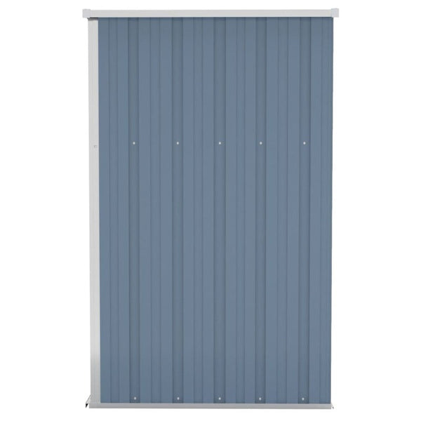 Wall-Mounted Garden Shed Grey 118X100x178 Cm Galvanised Steel