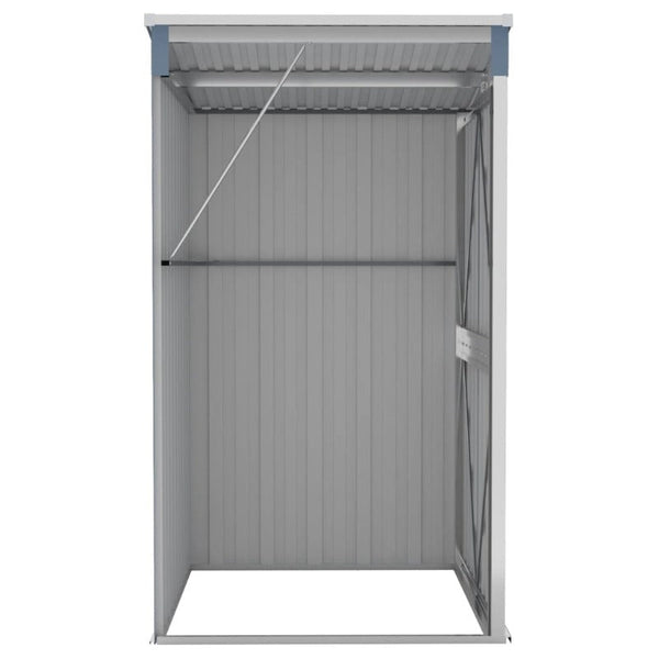 Sheds Summerhouses Carports Wall Mounted Garden Shed Grey 118X100x178 Cm Galvanised Steel